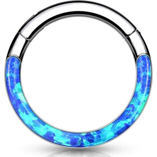 Titanium Ring Opal Clicker