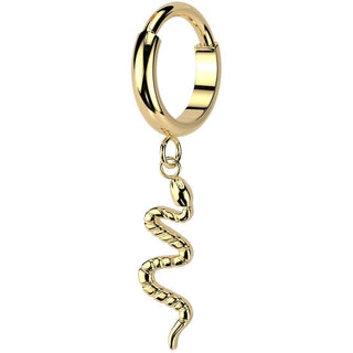 Titanio Anillo colgante de serpiente Segment