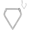 Titanium Ring triangle zirconia Segment