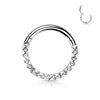 Titanium Ring Pyramid Cut Clicker