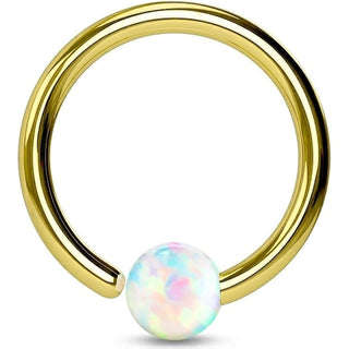 Ring Ball Opal Bendable