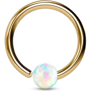 Ring Ball Opal Bendable