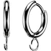 Hoop Earring o-ring for charms 1 pair Clicker