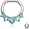 Septum Piercing Clicker 5 Zirconia Clicker