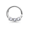 Anillo Septum 3 Circonitas Flexible