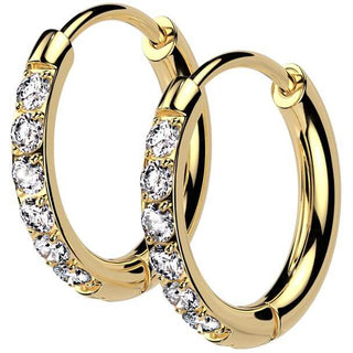 Earring Hoop Earrings zirconia