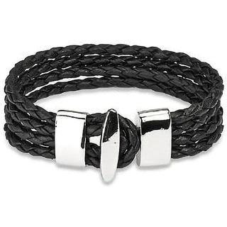 Bracelet Black 4 Strings Braided
