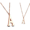 Necklace Letters A-Z Roségold