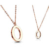 Necklace Letters A-Z Roségold