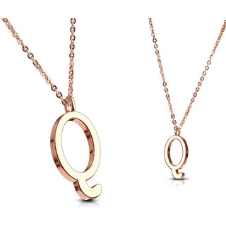 Necklace Letters A-Z Roségold