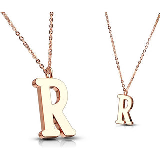 Necklace Letters A-Z Roségold