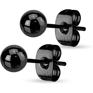 Stud Earring 316L Hollow Ball End Earrings 1 Pair