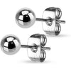 Stud Earring 316L Hollow Ball End Earrings 1 Pair