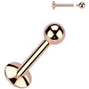 Titanio bola base 4mm Rosca interna Labret