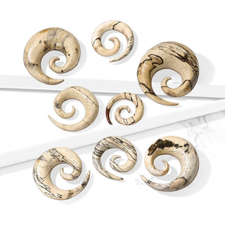 Spiral Spalted Tamarind Wood Spiral Tapers Organic