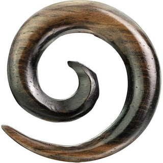 Espiral en madera de ébano
