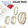 Ring Set Zirconia Bendable, 4  pieces