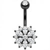 Piercing ombligo Flor Cristal Marquesa Brillante