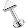 Titanio Top Triángulo Geométrico Rosca interna Labret