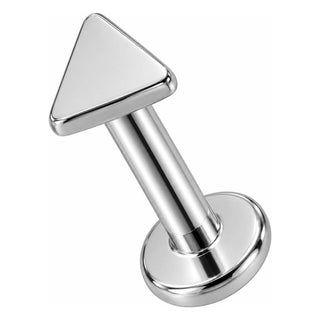 Titanium Labret Geometric Triangle Top Shape Internally Threaded