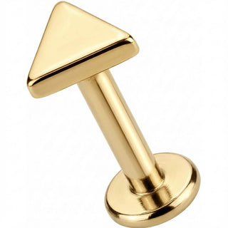 Titanio Top Triángulo Geométrico Rosca interna Labret