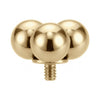 Titanium Top Triple Ball Cluster Internally Threaded