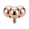 Titanium Top Triple Ball Cluster Internally Threaded