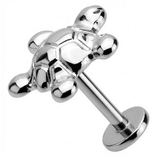 Titanio Pequeña Tortuga Marina Rosca interna Labret