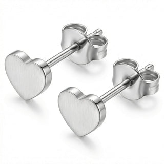 Titanium Earring Heart Shape For Earlobe