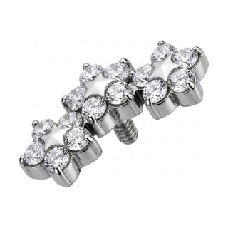 Titanium Top Triple Star Cluster Internally Threaded