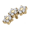 Titanium Top Triple Star Cluster Internally Threaded