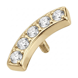 Titanium Top Curved Zirconia Arc Internally Threaded