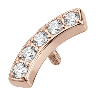 Titanium Top Curved Zirconia Arc Internally Threaded
