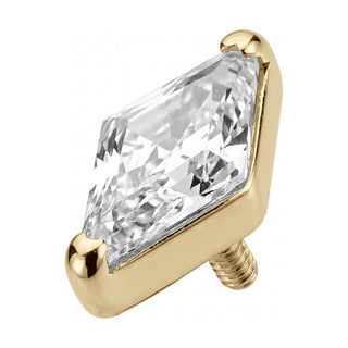 Titanium Top Kite Shaped Zirconia Internally Threaded