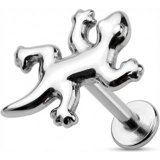 Titanium Labret Climbing Gecko Creature Top Internally Threaded