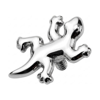 Titanium Top Climbing Gecko Lizard Internally Threaded