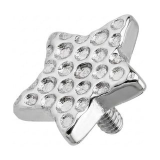 Titanium Top Textured Star Shape Internally Threaded