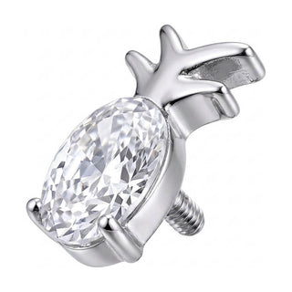 Titanium Top Pineapple With Zirconia Internally Threaded