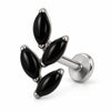Titanium Labret Marquise Leaf Branch Internally Threaded