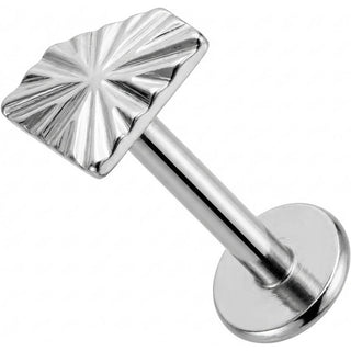 Titanio Rectángulo Rayos de Sol Rosca interna Labret
