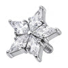 Titanium Top Six Point Star Internally Threaded