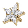 Titanium Top Six Point Star Internally Threaded