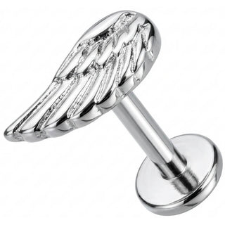 Titanio Ala de Ángel Detallada Rosca interna Labret