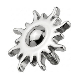 Titanium Top Celestial Sun Rays Internally Threaded
