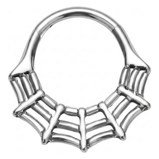 Titanium Ring Spider Web Clicker
