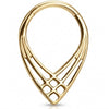 Titanium Ring Tribal Teardrop Clicker