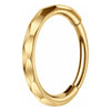 Titanium Ring Faceted Clicker