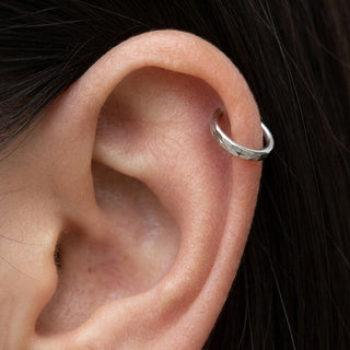 Titanium Ring Faceted Clicker