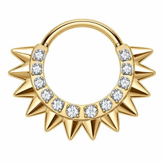 Titanium Ring Spikes Zirconia Clicker