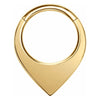 Titanium Ring Teardrop Clicker